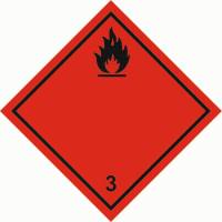 Знаки опасных грузов — Знак опасных грузов 3 &quot;Легковоспламеняющиеся жидкости&quot; — фото