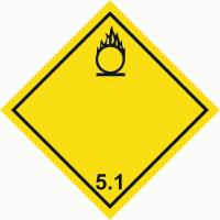 Знаки опасных грузов — Знак опасных грузов 5.1 &quot;Окисляющие вещества&quot; — фото