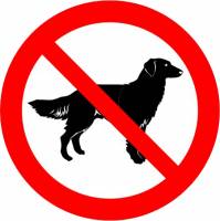 Знаки запрещающие — Запрещающий знак Р14 &quot;Запрещается вход (проход) с животными&quot; — фото
