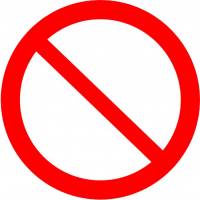 Знаки запрещающие — Запрещающий знак Р21 &quot;Запрещение (прочие опасности или опасные действия)&quot; — фото
