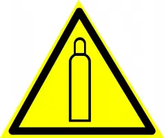 Знаки предупреждающие — Предупреждающий знак W19 &quot;Газовый баллон&quot; — фото