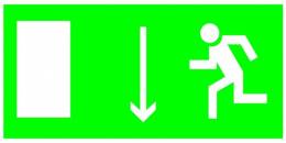 Знаки эвакуационные — Эвакуационный знак E10 &quot;Указатель двери эвакуационного выхода (левосторонний)&quot; — фото