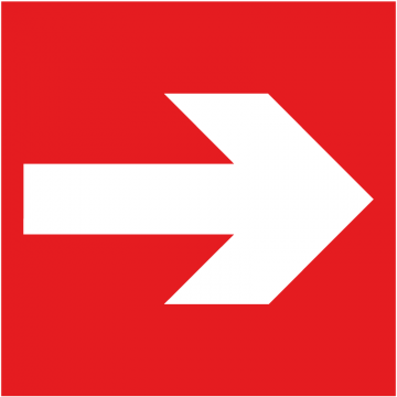 Знак пожарной безопасности F01-01 "Направляющая стрелка" — фото-526_1