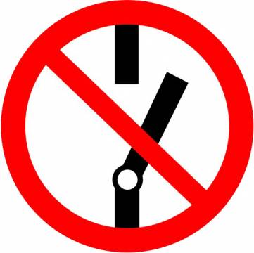 Запрещающий знак Р10 "Не включать!" — фото-524_1