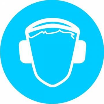 Предписывающий знак M03 "Работать в защитных наушниках" — фото-532_1