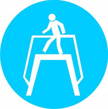 Предписывающий знак M12 "Переходить по надземному переходу" — фото-532_1