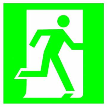 Эвакуационный знак E01-02 "Выход здесь (правосторонний)" — фото-536_1