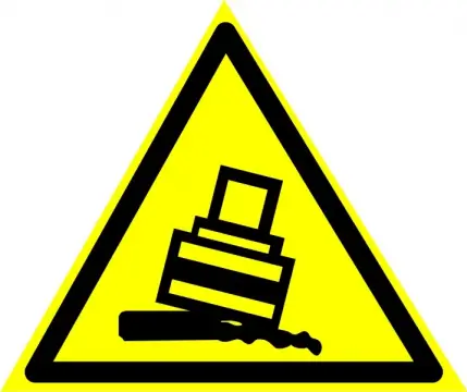 Предупреждающий знак W24 "Осторожно. Возможно опрокидывание" — фото-530_1