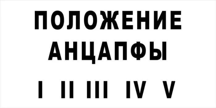 Знак электробезопасности Т 57 "Положение анцапфы" — фото-570_1